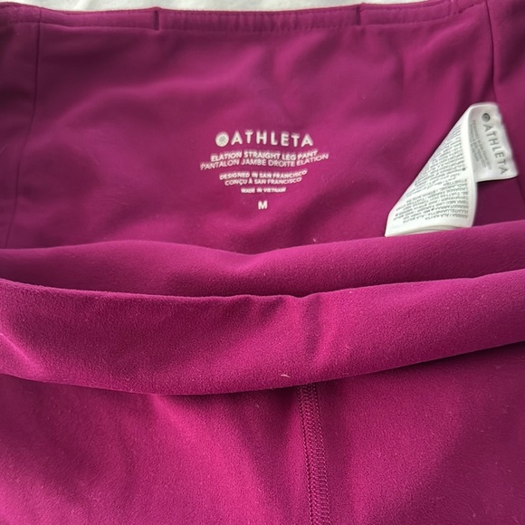 Athleta Magenta Leggings - Picture 1 of 2